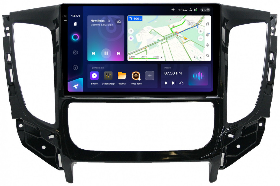  Магнитола Teyes CC3 2K 9.5" Mitsubishi L200 5 2015-2019 (климат), Pajero Sport 3 2016-2023 (МКПП), FIAT Fullback