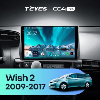 Головное устройство TEYES CC4 Pro 13" Toyota Wish 2 XE20 (2009-2017) 