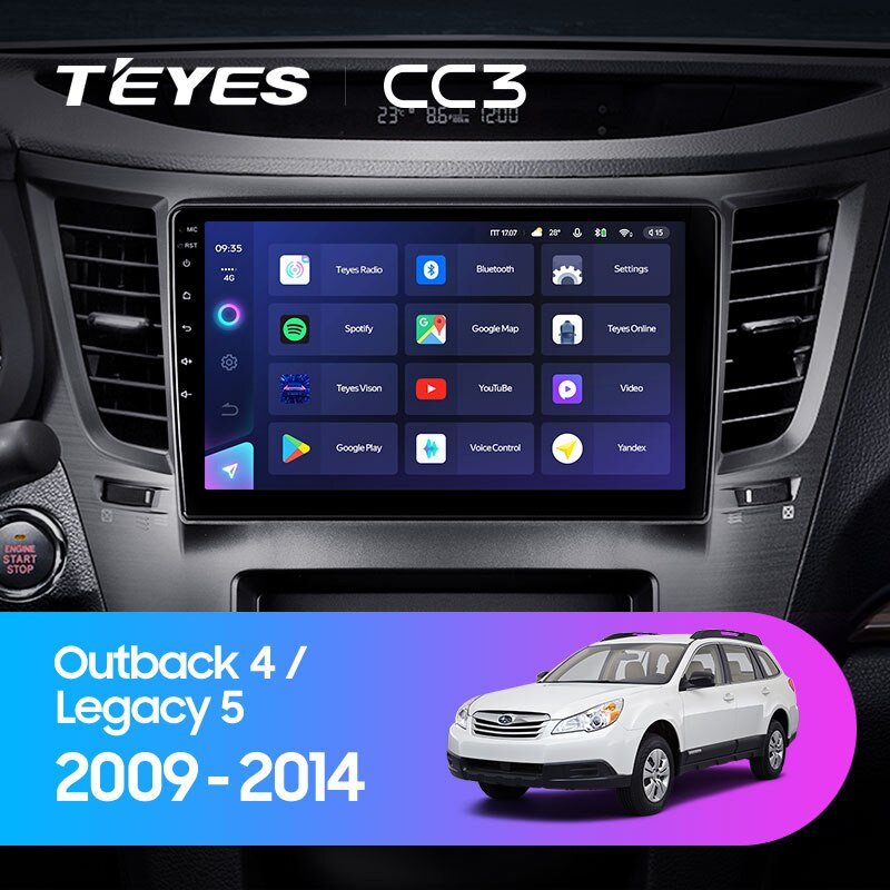Магнитола Teyes CC3 Subaru Outback 4 / Subaru Legacy 5 (2009-2014) Магнитола Teyes CC3 Subaru Outback 4 / Subaru Legacy 5 (2009-2014)