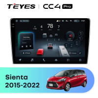 Головное устройство TEYES CC4 Pro 10.36" Toyota Sienta 2 XP170 (2015-2022) Правый руль
