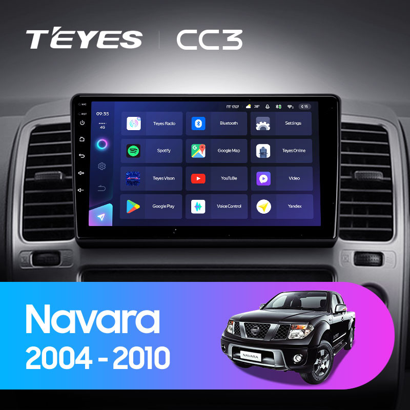 Магнитола Teyes CC3 Nissan Navara (2004-2010) Магнитола Teyes CC3 Nissan Navara (2004-2010)