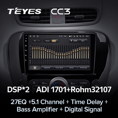 Магнитола Teyes CC3 2K Kia Soul (2013-2019) Магнитола Teyes CC3 2K Kia Soul (2013-2019)