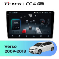 Головное устройство TEYES CC4 Pro Toyota Verso R20 (2009-2018) F1