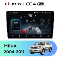 Головное устройство TEYES CC4 Pro 9.5" Toyota Hilux (2005-2007) F2