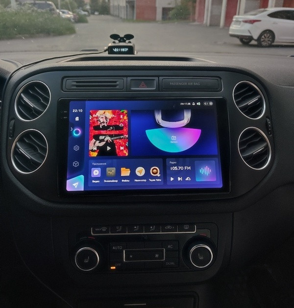  Магнитола Teyes CC3 2K 9.5" Volkswagen Tiguan 1 2007-2016, Golf Plus (рамка 9 чёрная, любая кнопка)