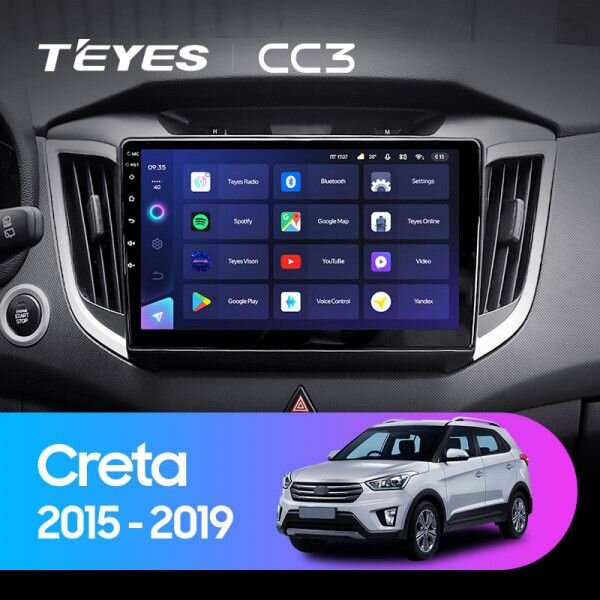 Магнитола Teyes CC3 Hyundai Creta (2016-2020) Магнитола Teyes CC3 Hyundai Creta (2016-2020)