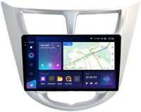 Магнитола Teyes CC3 2K 9.5" Hyundai Solaris 1 2010-2016 (рамка серебро) Магнитола Teyes CC3 2K 9.5" Hyundai Solaris 1 2010-2016 (рамка серебро)