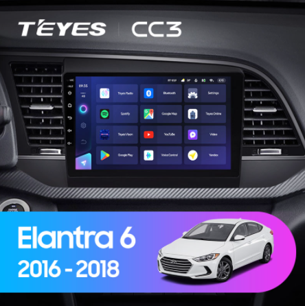 Магнитола Teyes CC3 Hyundai Elantra 6 (2016-2018) Магнитола Teyes CC3 Hyundai Elantra 6 (2016-2018)