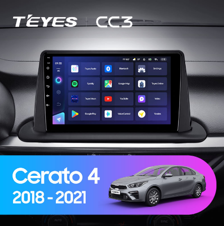 Магнитола Teyes CC3 KIA Cerato 4 (2018-2021)
