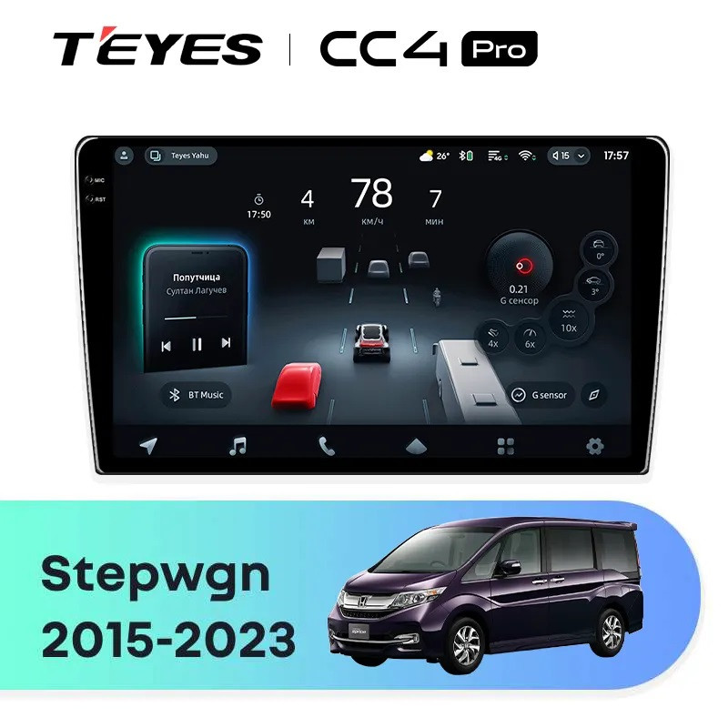 Головное устройство TEYES CC4 Pro 10.36" Honda Stepwgn 6 2022+ Правый руль