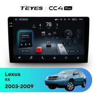Головное устройство TEYES CC4 Pro 9.5" Lexus RX300 RX330 RX350 RX400H (2003-2009) F1