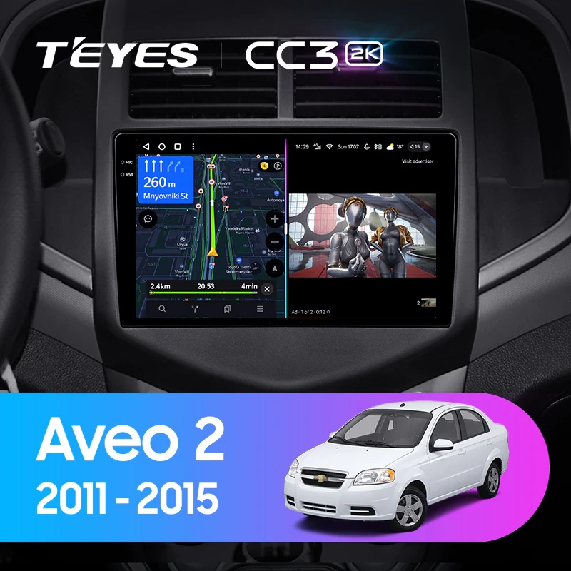 Магнитола Teyes CC3 2K Chevrolet Aveo 2 (2011-2015) Магнитола Teyes CC3 2K Chevrolet Aveo 2 (2011-2015)