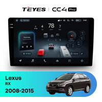 Головное устройство TEYES CC4 Pro 9.5" Lexus RX270 RX350 RX450h AL10 3 (2008-2015) Тип-A