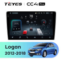 Головное устройство TEYES CC4 Pro Renault Logan 2 (2012-2022) F2