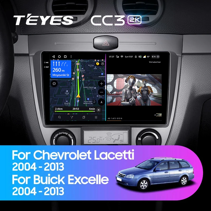 Магнитола Teyes CC3 2K Chevrolet Lacetti (2004-2013)