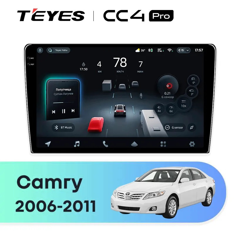 Головное устройство TEYES CC4 Pro Toyota Camry 6 XV 40 50 (2006-2011) F2