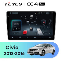 Головное устройство TEYES CC4 Pro 9.5" Honda Civic 9 FK FB (2012-2017)