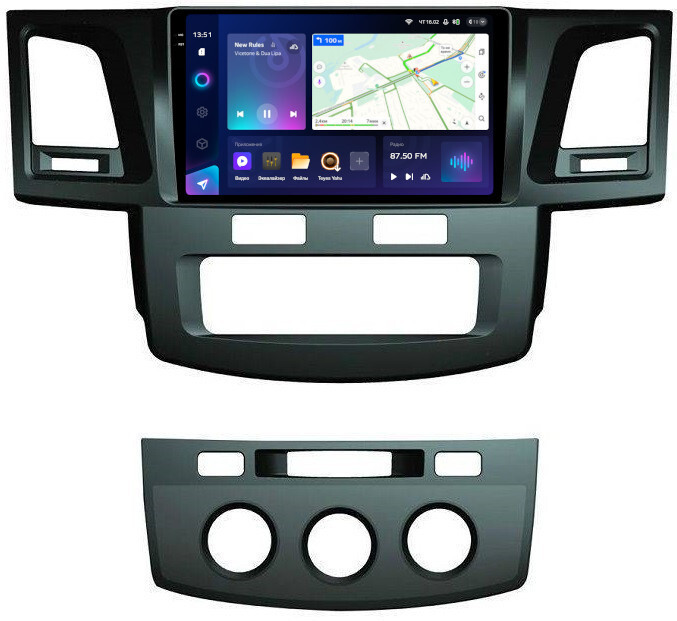  Магнитола Teyes CC3 2K 9.5" Toyota HiLux 7 2011-2015