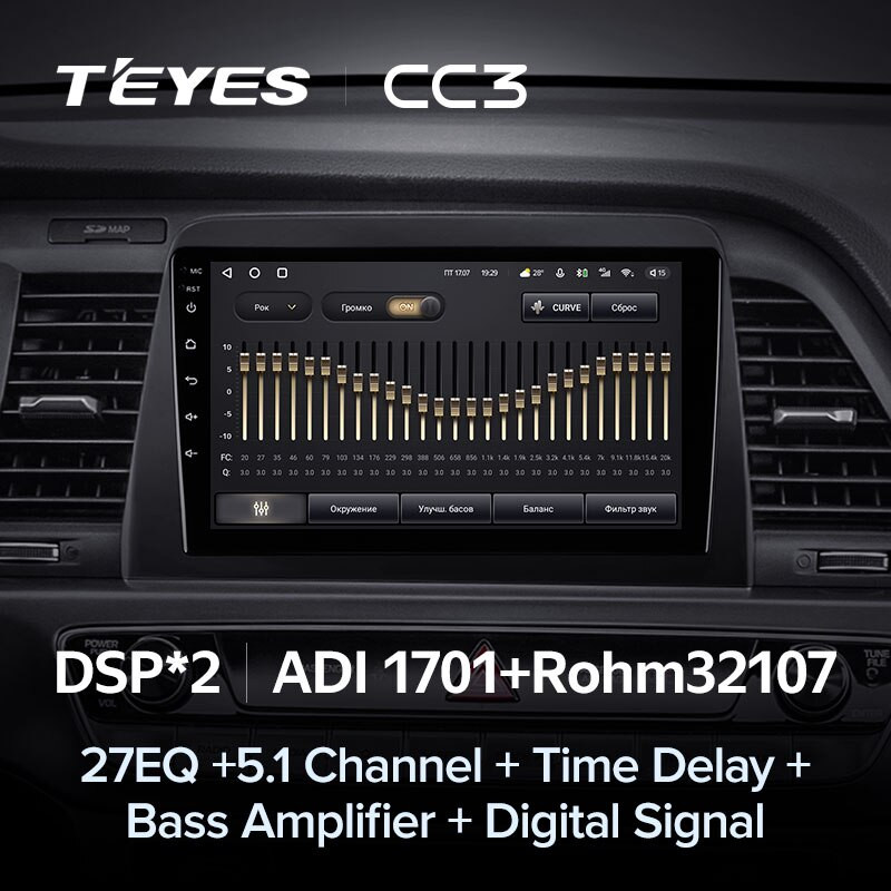 Магнитола Teyes CC3 для Hyundai Sonata 7 (2017-2019)