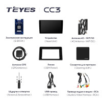 Магнитола Teyes CC3 для Hyundai Sonata 7 (2017-2019)
