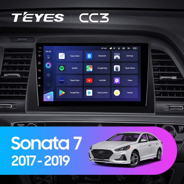 Магнитола Teyes CC3 для Hyundai Sonata 7 (2017-2019)