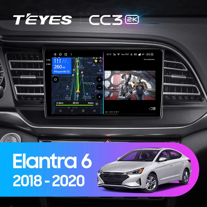 Магнитола Teyes CC3 2K Hyundai Elantra (2018-2020) Магнитола Teyes CC3 2K Hyundai Elantra (2018-2020)