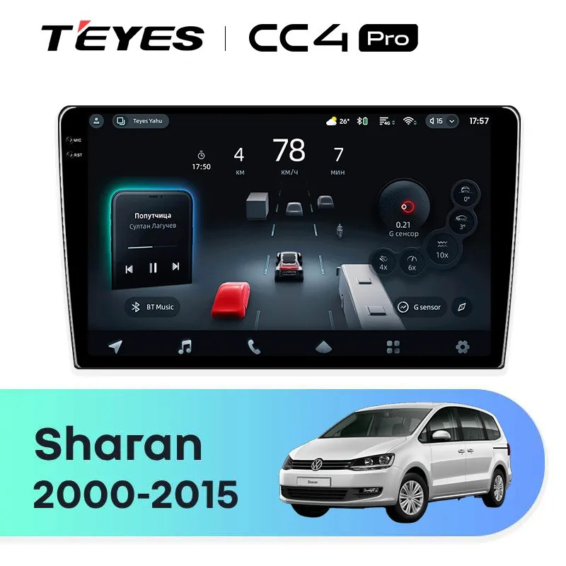 Головное устройство TEYES CC4 Pro Volkswagen Sharan (2010-2015)